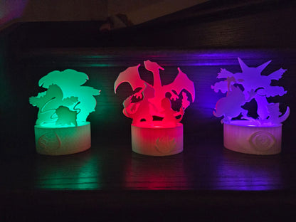 Custom Order 3D LED Silhouette Lights - Set of 3