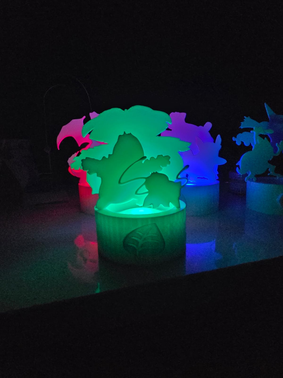 Custom Order 3D LED Silhouette Lights - Set of 3
