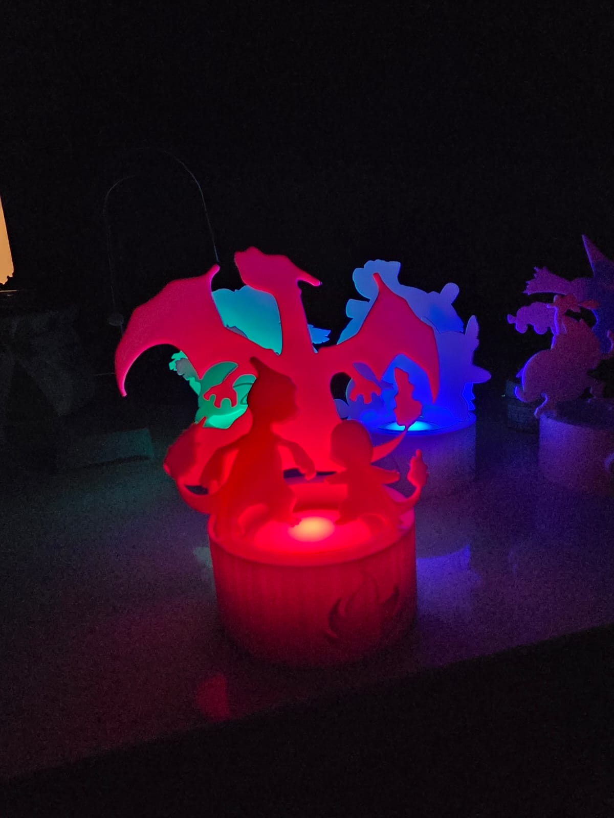 Custom Order 3D LED Silhouette Lights - Set of 3